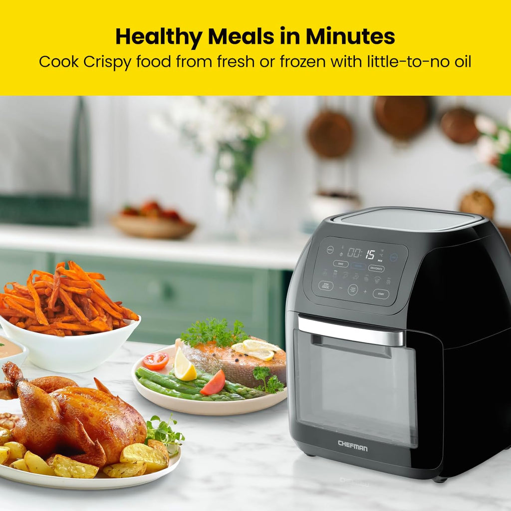 10L 3.6Qt Air Fryer with Rotisserie Dehydrator L7586