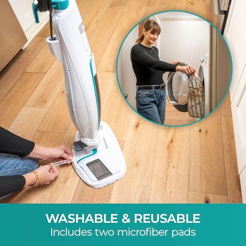 Steam Mop with 2 Washable Pads M2845