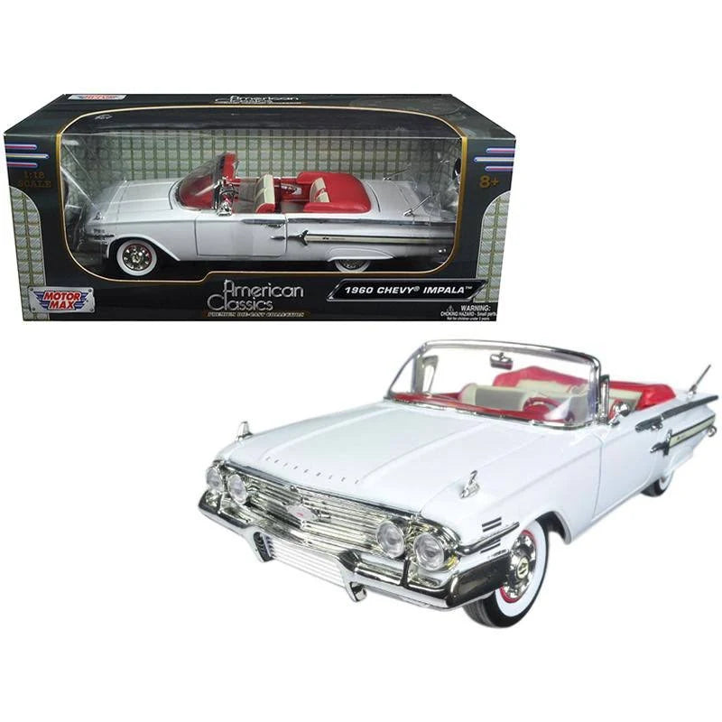White 1/18 Diecast Model Car W340953