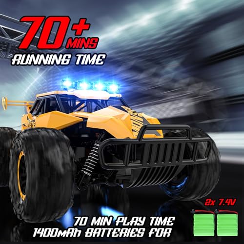 2.4GHz 1:12 Monster RC Truck with LED Headlight and Rechargeable Battery T945459