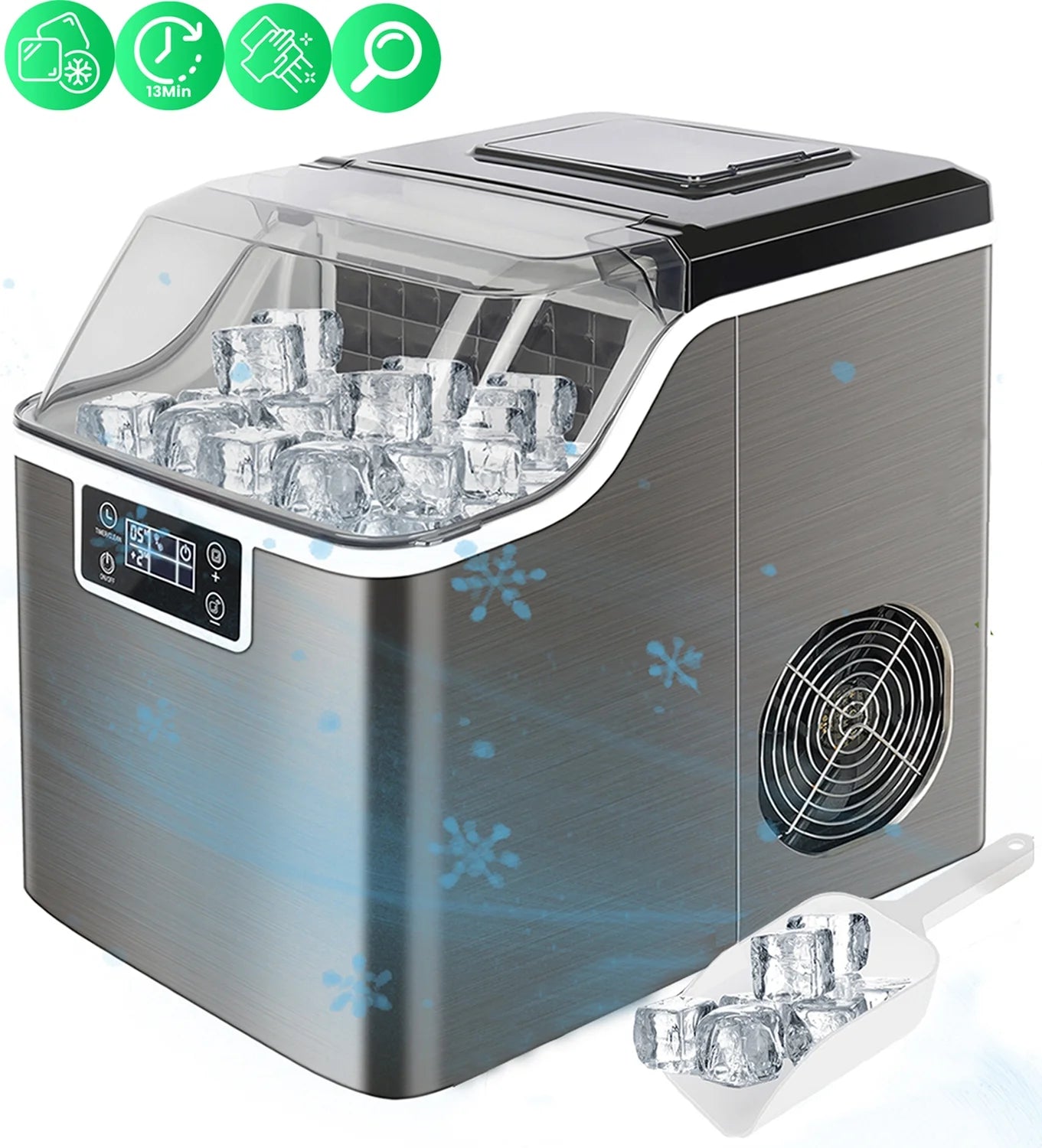 Stainless Steel Ice Maker Q7446