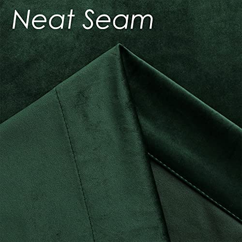 Black Velvet Blackout Curtains 52x96 inch 2 Panels G2823