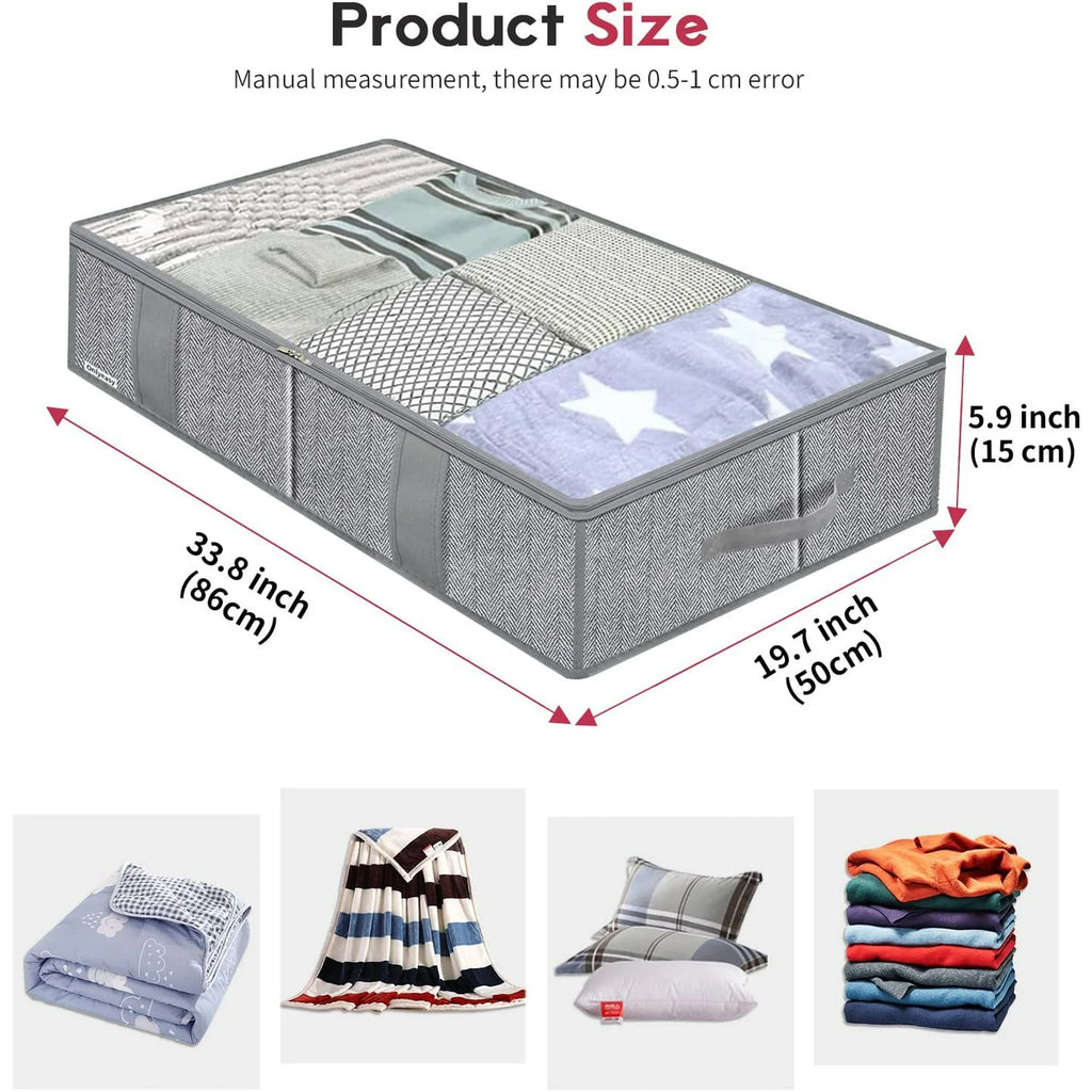 Breathable Zippered Storage Bag with Clear Window L744