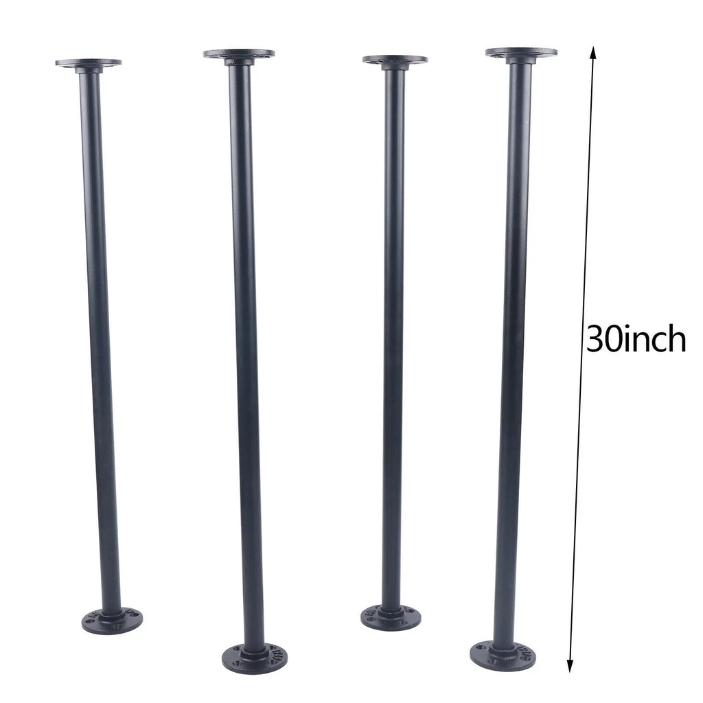 Black Metal Table Legs 4 Pack N450