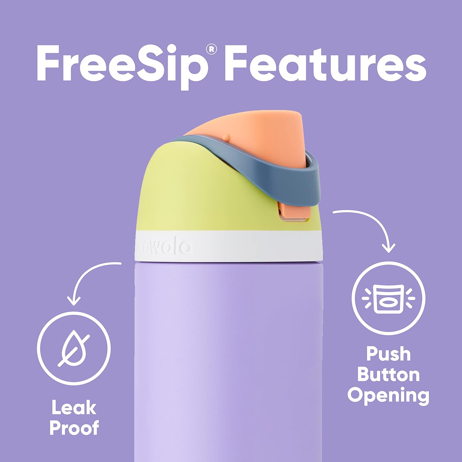 Insulated Stainless Steel Water Bottle with Straw and Silicone Boot, Grey S360