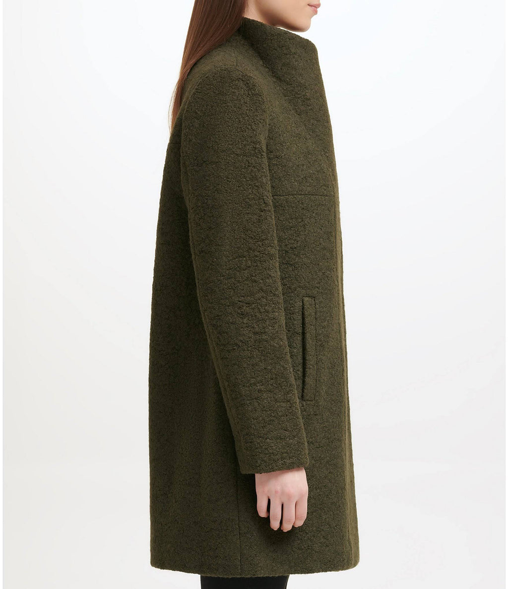Asymmetrical Boucle Walker Coat Y988614