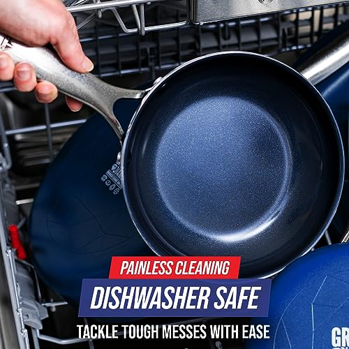 Blue Diamond 9.5" and 11" Nonstick Ceramic Frying Pan Skillet Set P916