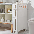 Freestanding Utility Storage Cabinet with Narrow Plastic Drawers A21243