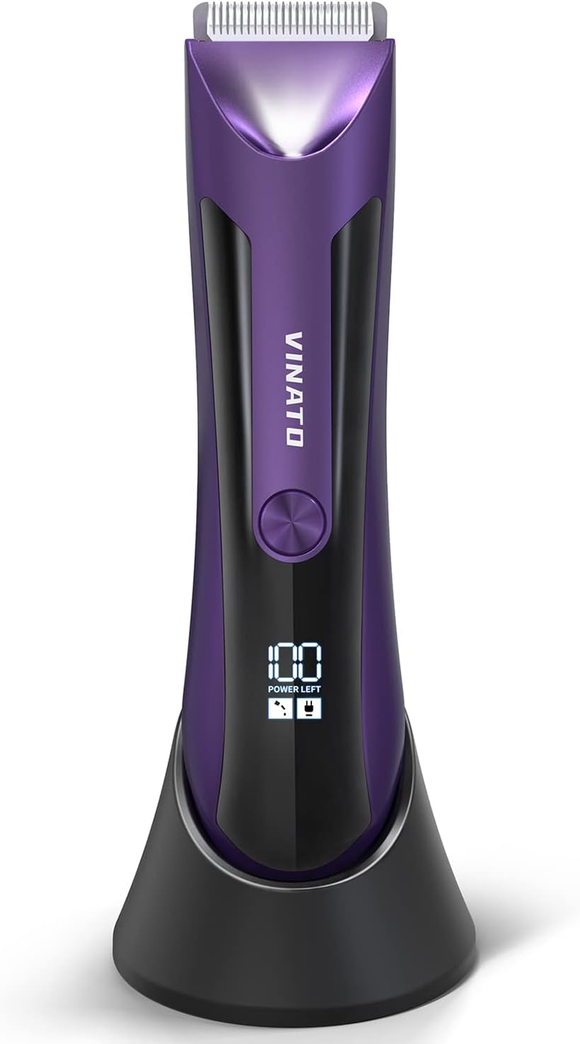 Waterproof Electric Body Hair Trimmer with Ceramic Blade S48861