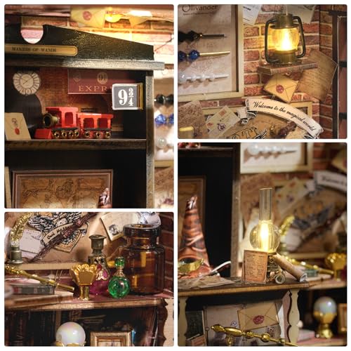 Miniature Dollhouse Kit with Furniture, 1:24 Scale E2416