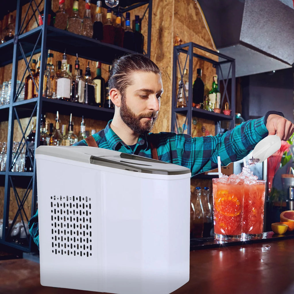 White Portable Countertop Ice Maker G9487