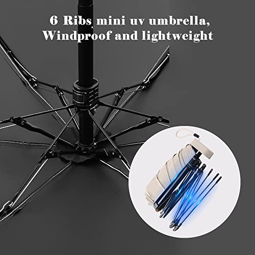 Black Mini Compact Travel Umbrella Y660154