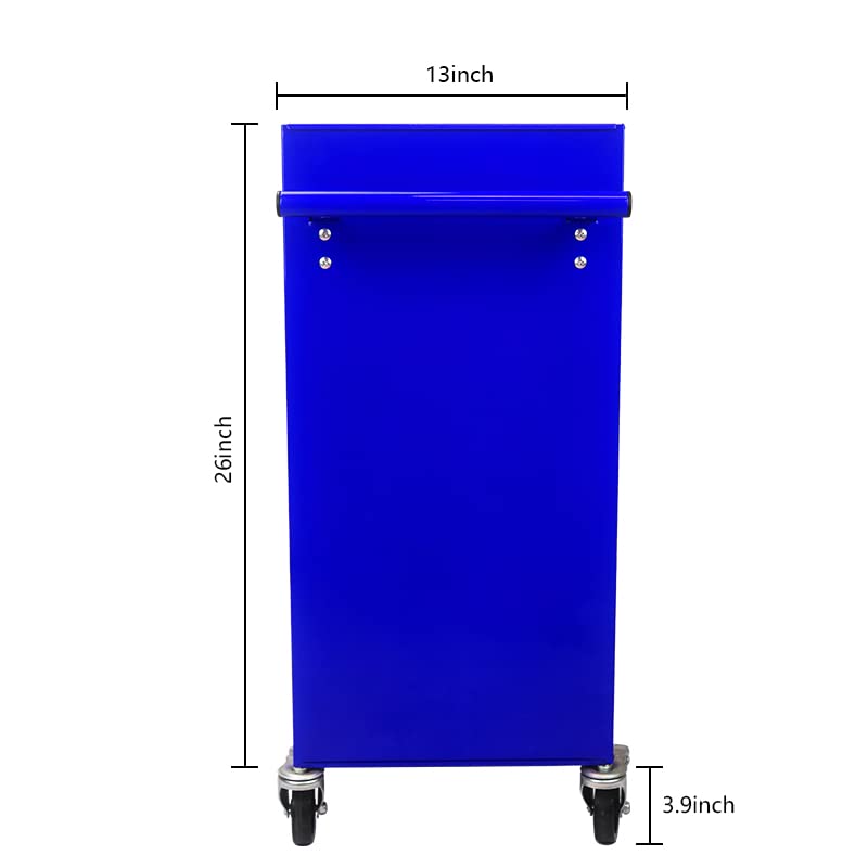 Orange Metal 4-Drawer Rolling Tool Cart H433