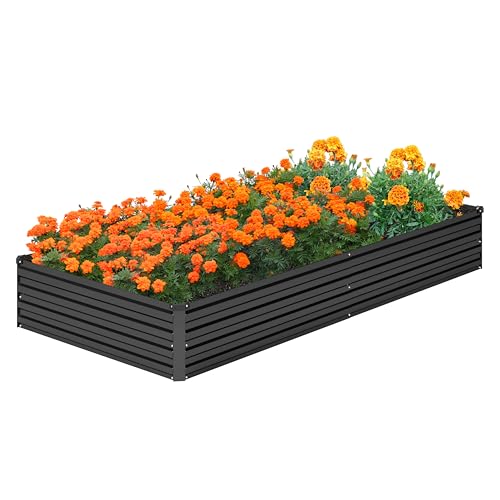 2PCS 12x4x1FT Galvanized Raised Garden Bed Kit A210313