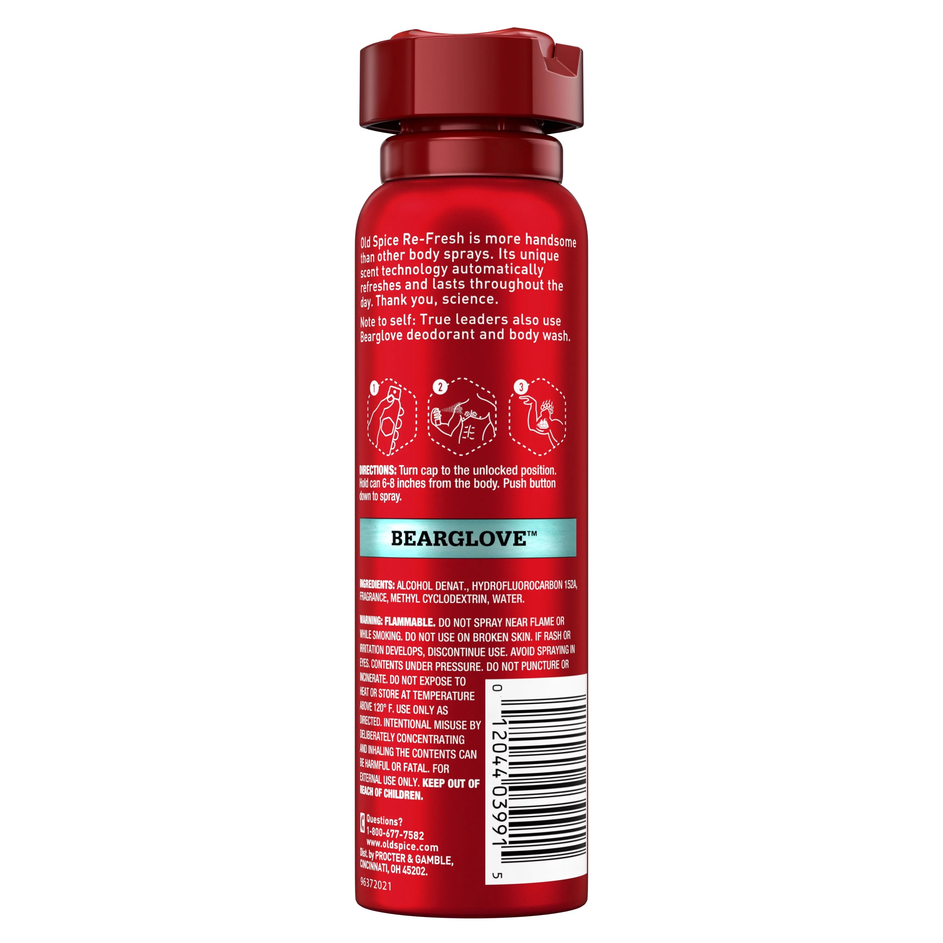 3.75 oz 3 Pack Body Spray R1063