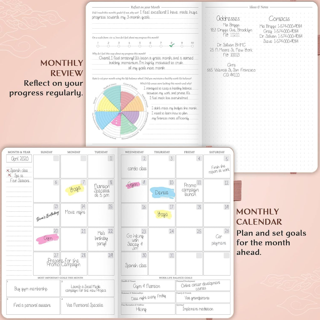 A5 Hardcover Undated Hourly Schedule Organizer Q876317