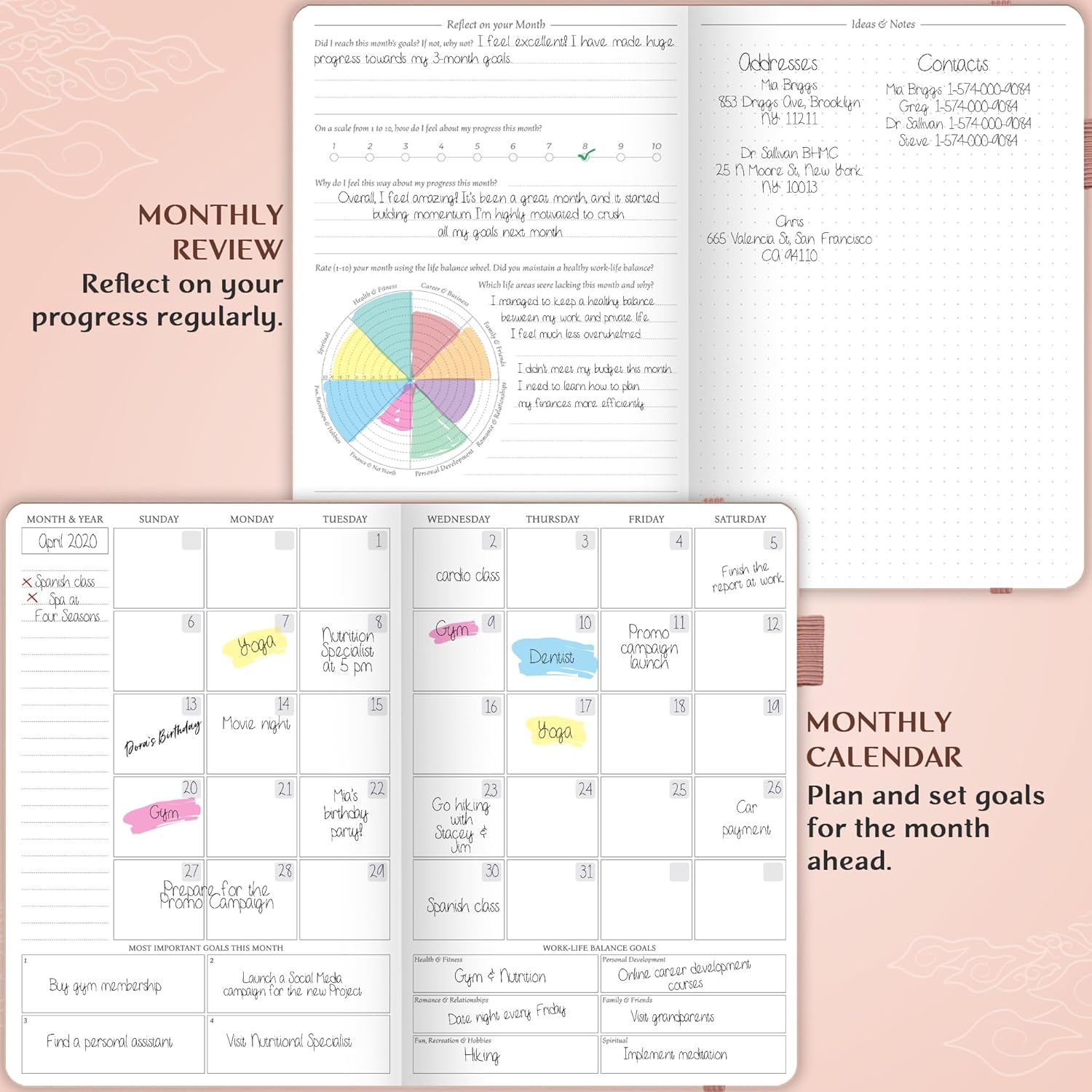 A5 Hardcover Undated Hourly Schedule Organizer Q876317