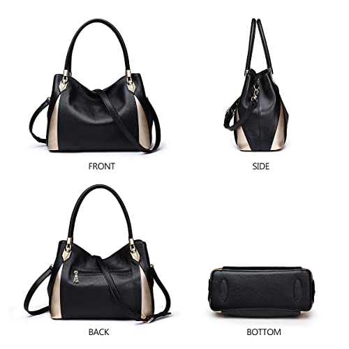 Genuine Leather Top-handle Totes Crossbody Bags O52054