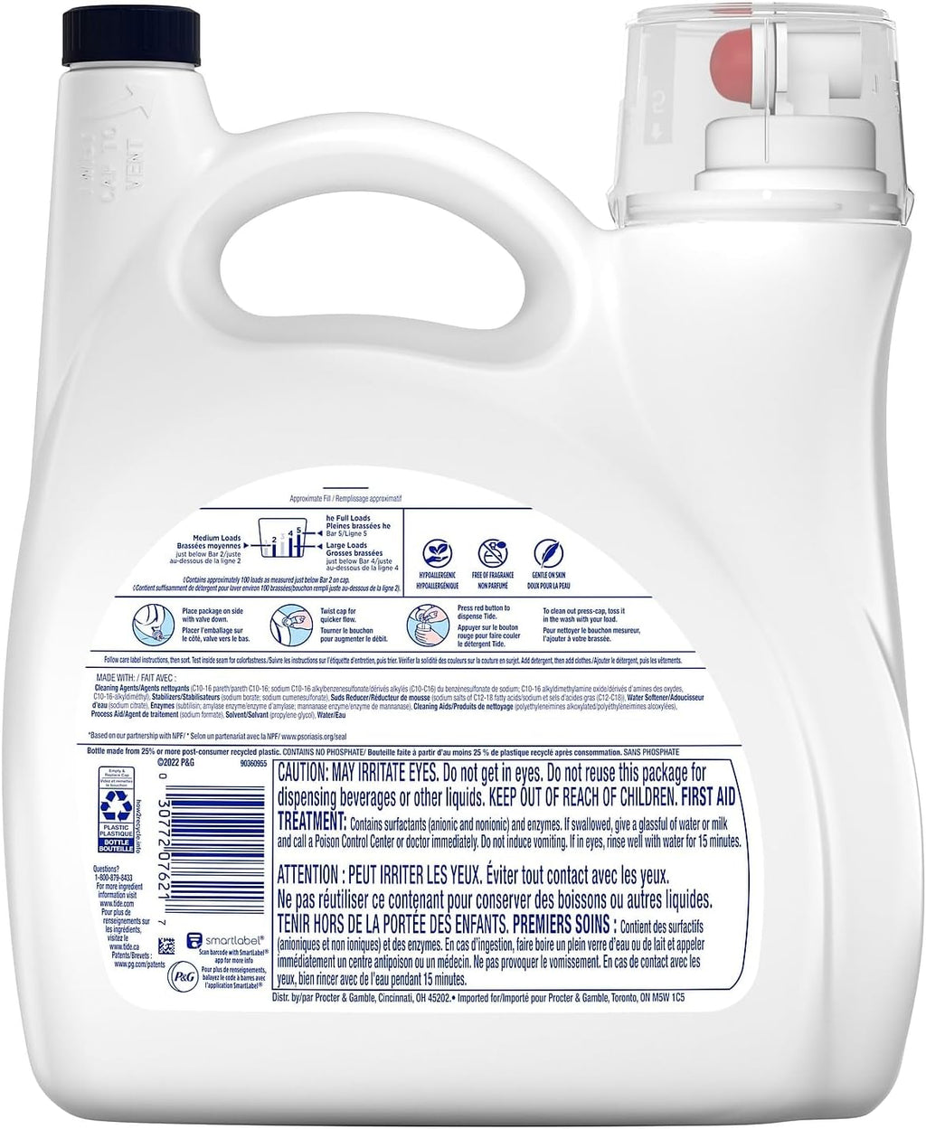Liquid Laundry Detergent, 107 loads 154 fl oz J2791
