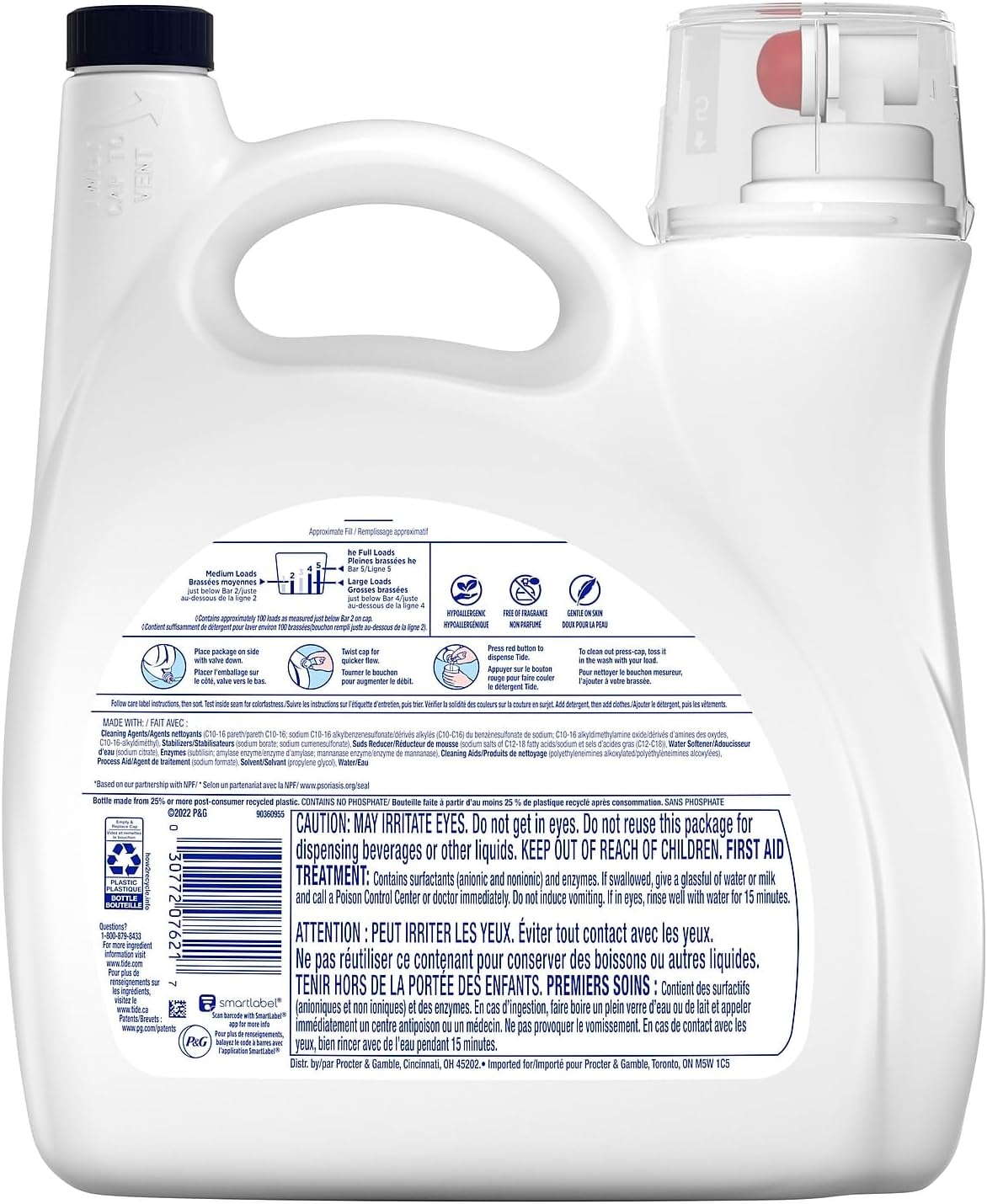 Liquid Laundry Detergent, 107 loads 154 fl oz J2791