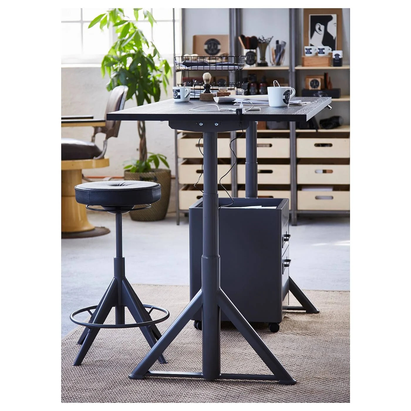 Dark Gray Drawer Unit on Casters X37975