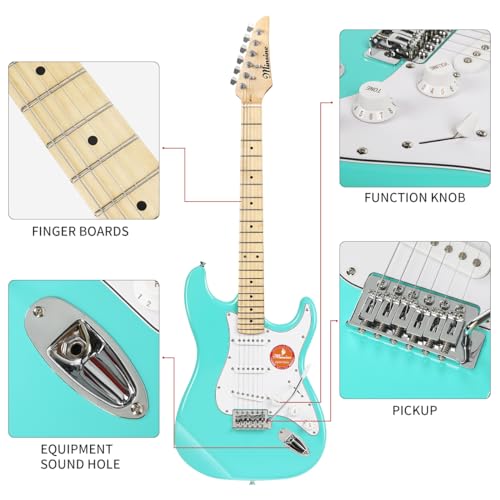Green Electric Guitar Kit with Gig Bag X1194