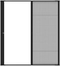 Black Aluminum Frame Retractable Screen Door F7003