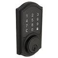 Matte Black Electronic Single Cylinder Touchpad Deadbolt Z864094