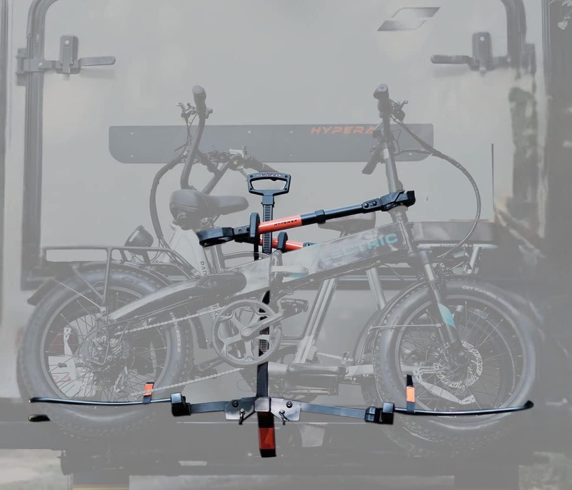 Platform Bike Rack for 2" Hitch Fits Up to 2 X 70 lbs Bike with Up to 5" Fat Tires B75185