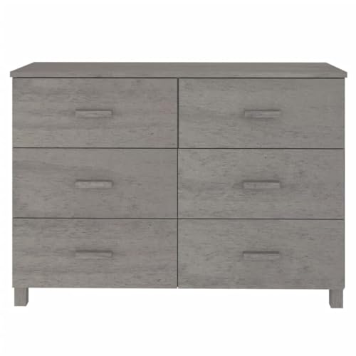 Light Gray Solid Wood Pine Sideboard D254