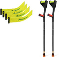 Red Lightweight Adjustable Forearm Crutches W43361