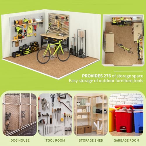 Metal Storage Shed 10x12 with Lockable Doors S414