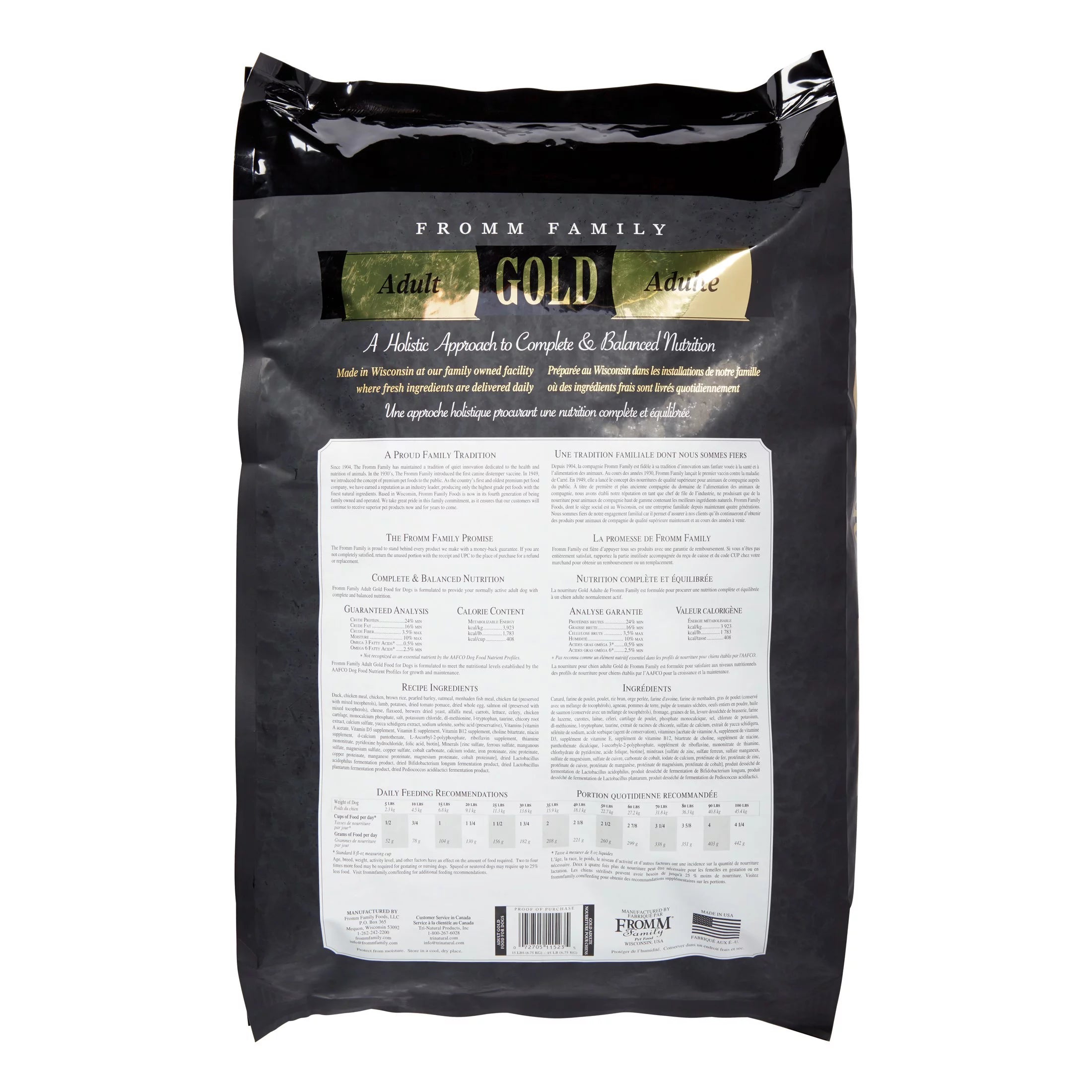 Duck, Chicken & Lamb Adult Dry Dog Food, 15 lb T627