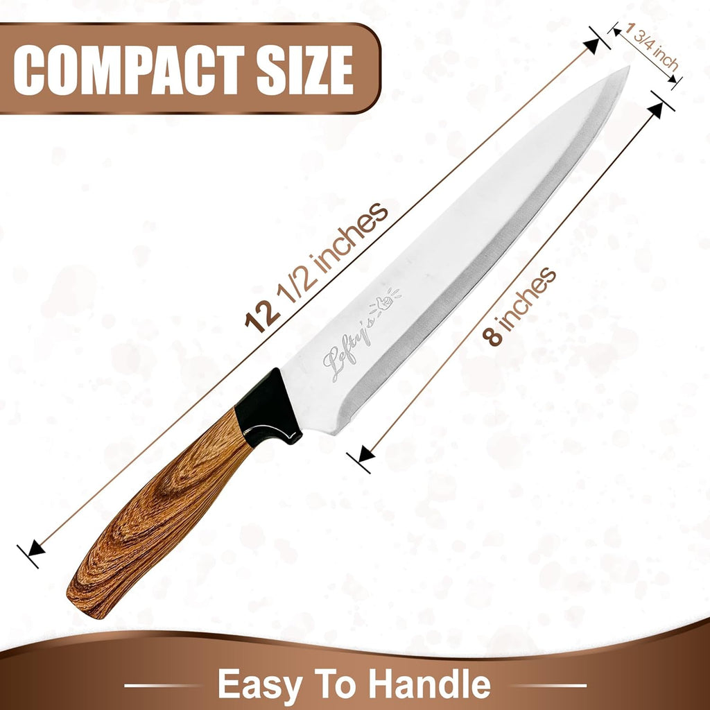 Left Handed Chef Knife - Stainless Steel Blade X87395