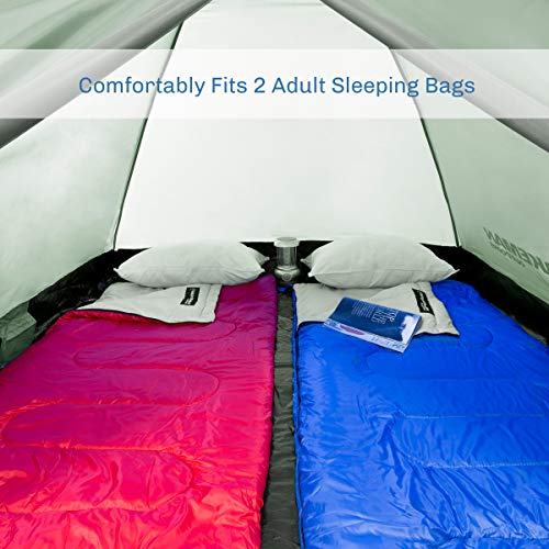 2 Person Camping Tent with Rain Fly and Carrying Bag Y9751