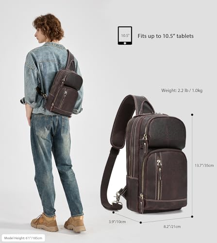 Full Grain Leather Sling Bag A99779