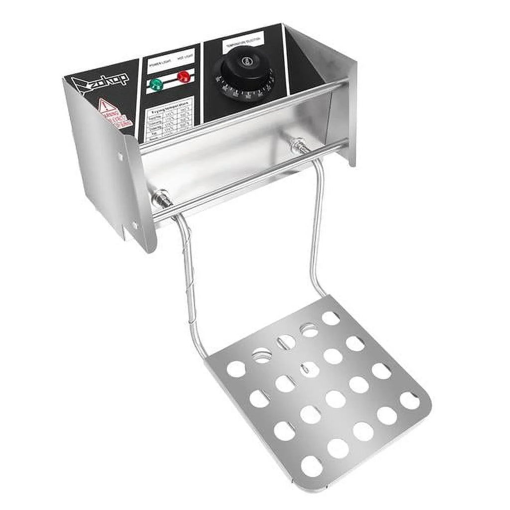 Stainless steel double-cylinder electric countertop deep fryer 12.7QT 12L 5000W T36860