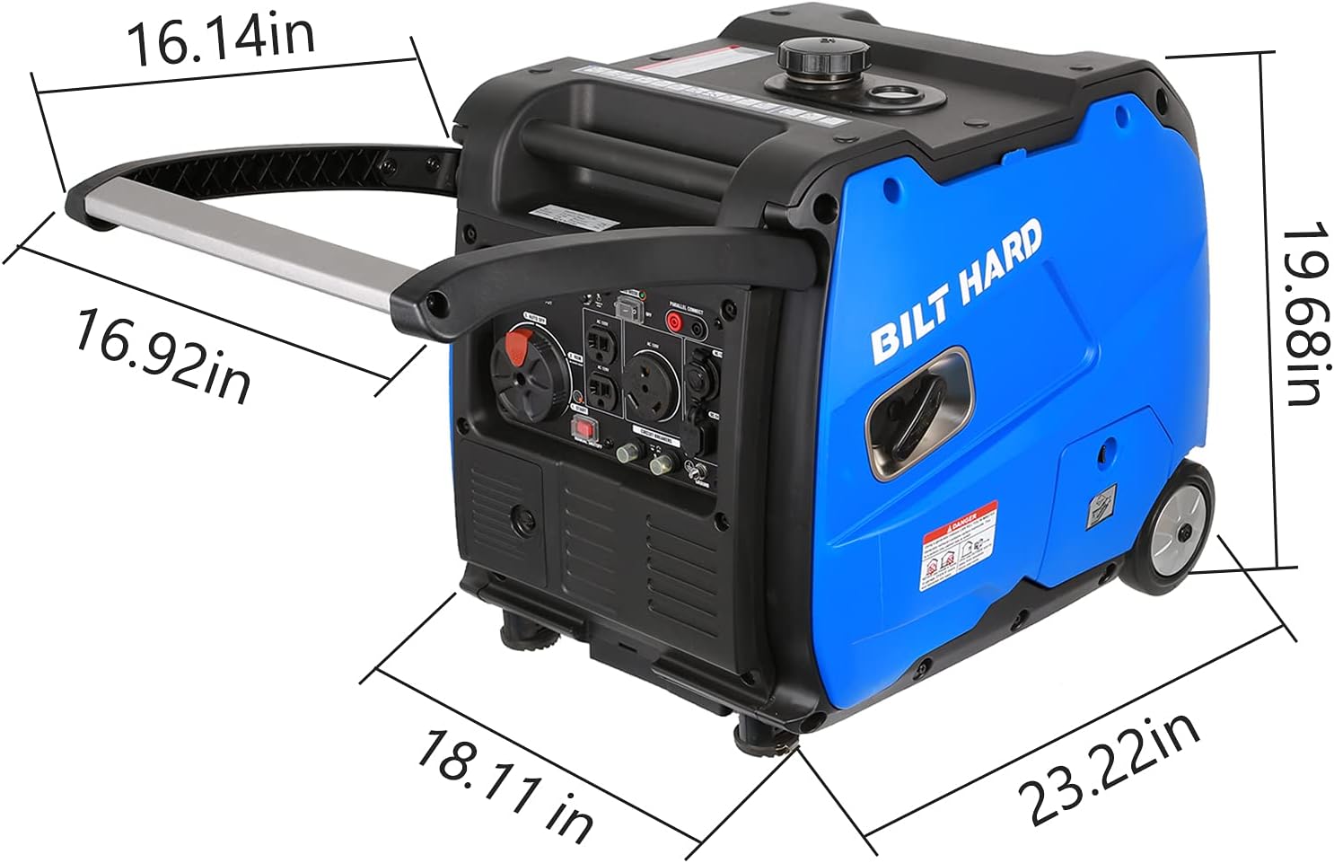 4000 Watt Quiet Inverter Generator with Electric Start H47158
