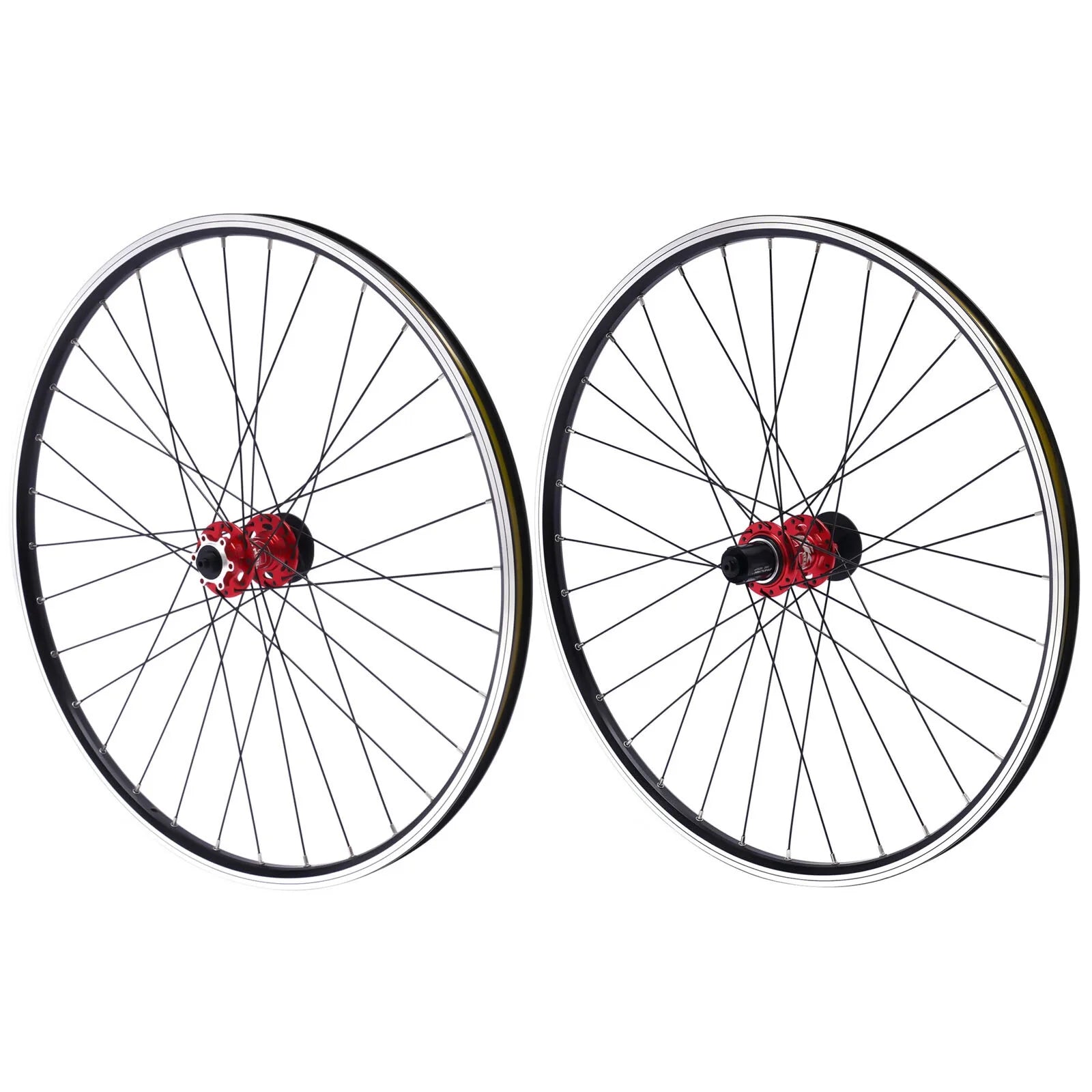 Red Hub 27.5" Aluminum Alloy Mountain Bike Wheelset F510145