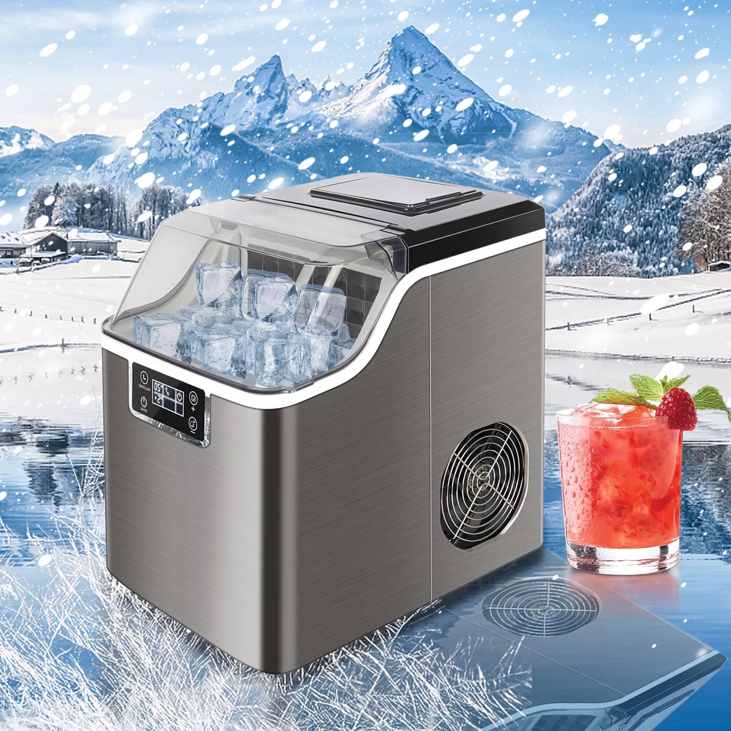 Stainless Steel Ice Maker Q7446