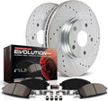 Rear Z23 Carbon Fiber Brake Pads with Drilled & Slotted Brake Rotors Kit K694373