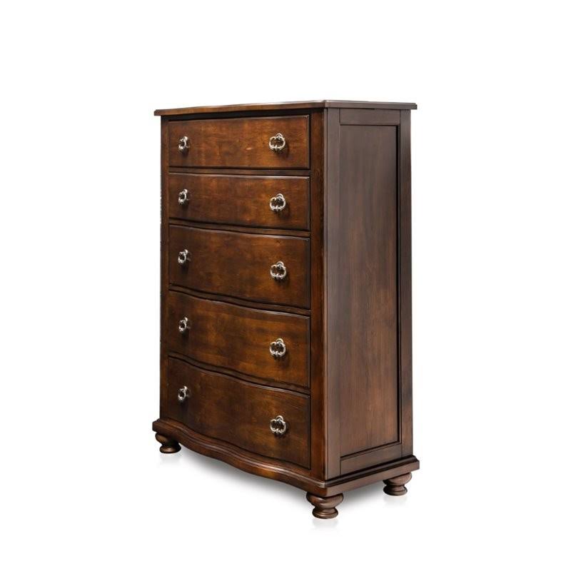 5 Drawer Chest in Brown Cherry Z734753