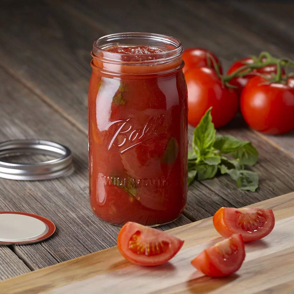 32-Ounces Quart Mason Jars with Lids and Bands, 2 Jars Y3975