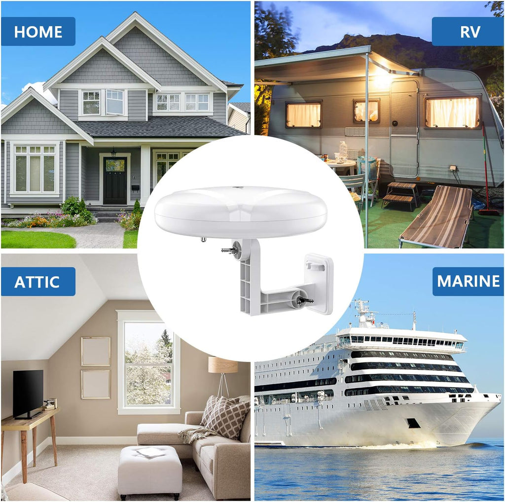 Outdoor TV Antenna Amplified Long Range 4K 1080P UHF VHF V31917