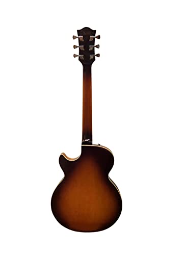 Tobacco Sunburst Jazz Solid Hollow-Body Electric Guitar G348