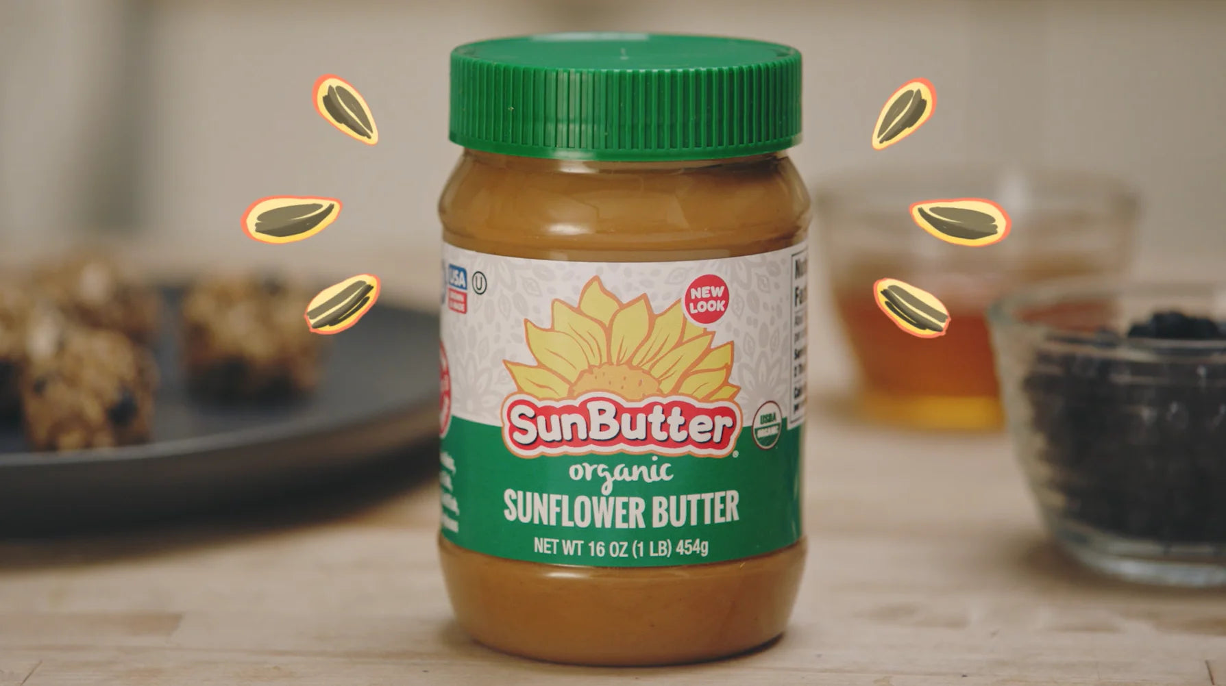 (5 pack) Organic Sunflower Butter, 16 oz Jar B694863