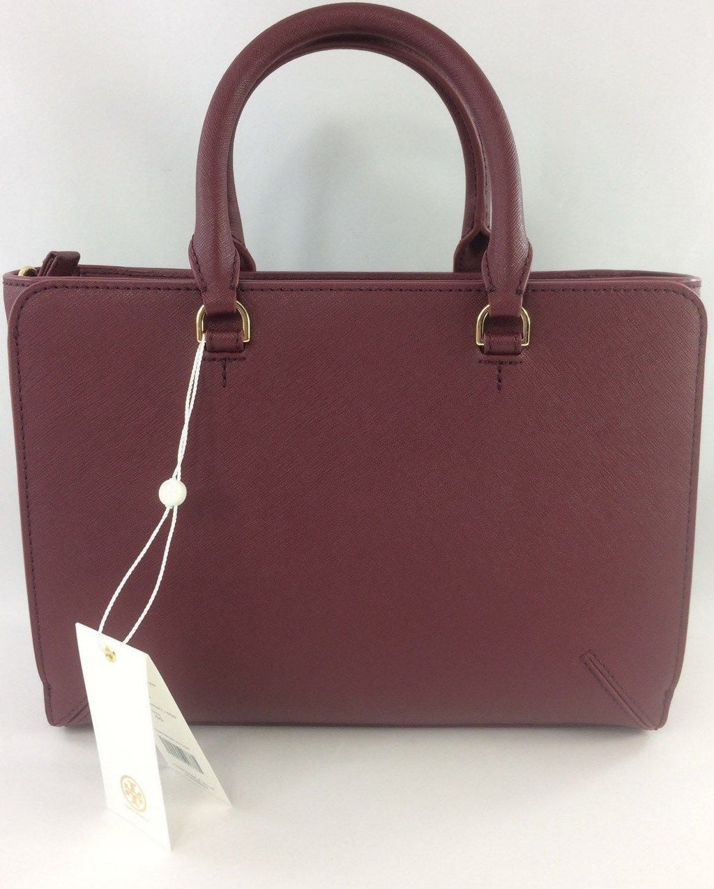 Leather Shoulder Handbag In Imperial Garnet V160107
