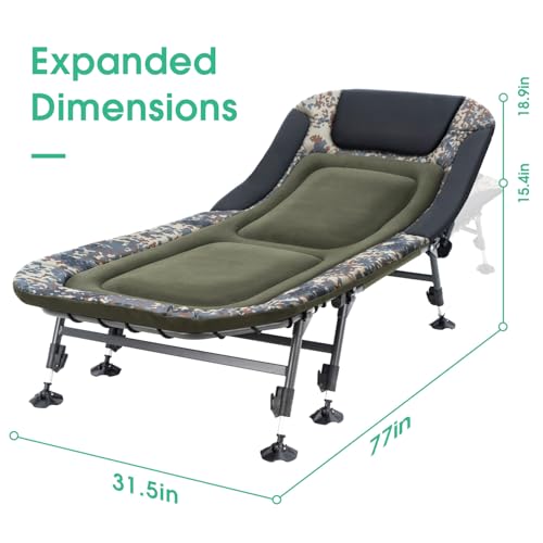 Heavy Duty Folding Camping Cot with Carry Bag W4522