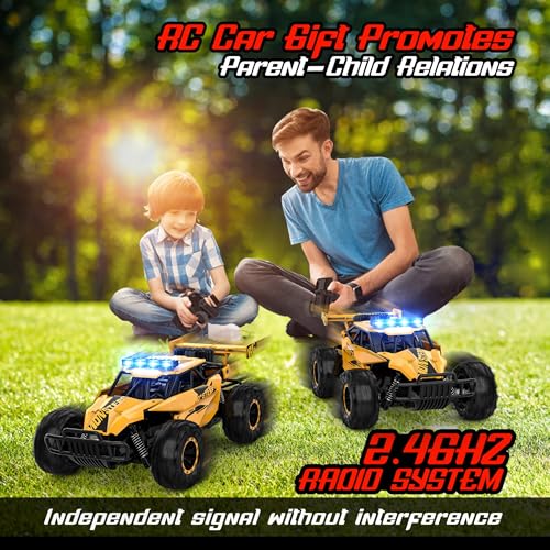 2.4GHz 1:12 Monster RC Truck with LED Headlight and Rechargeable Battery T945459