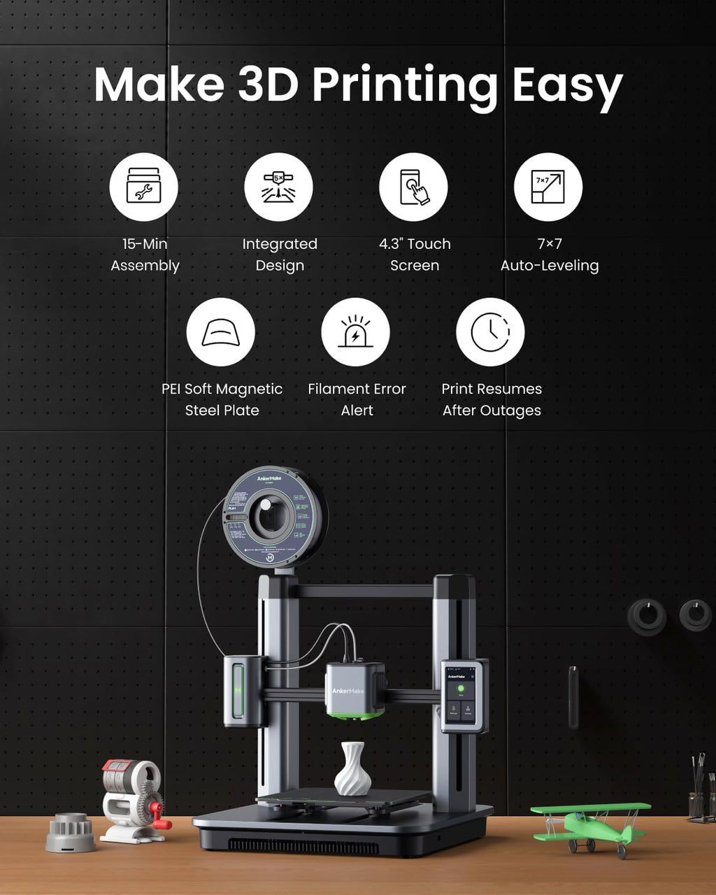 3D Printer with AI Camera E2795